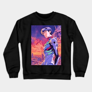 Anime Wonderland: Whimsical Art Prints Featuring Manga-Inspired Designs for Otaku Bliss! Crewneck Sweatshirt